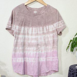 Old Navy Large Pink Tone Tie Dye Everyday T Shirt